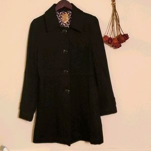 Tulle Wool Pea Coat